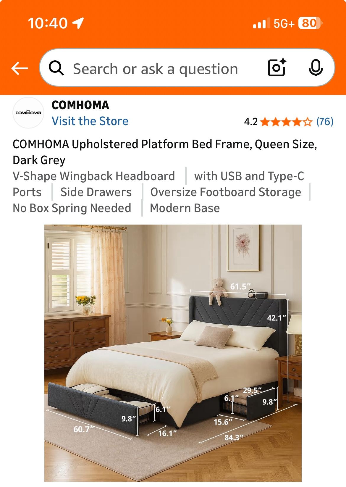 Queen Bed Frame
