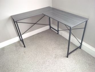 L-Shaped Computer Desk + Office Chair