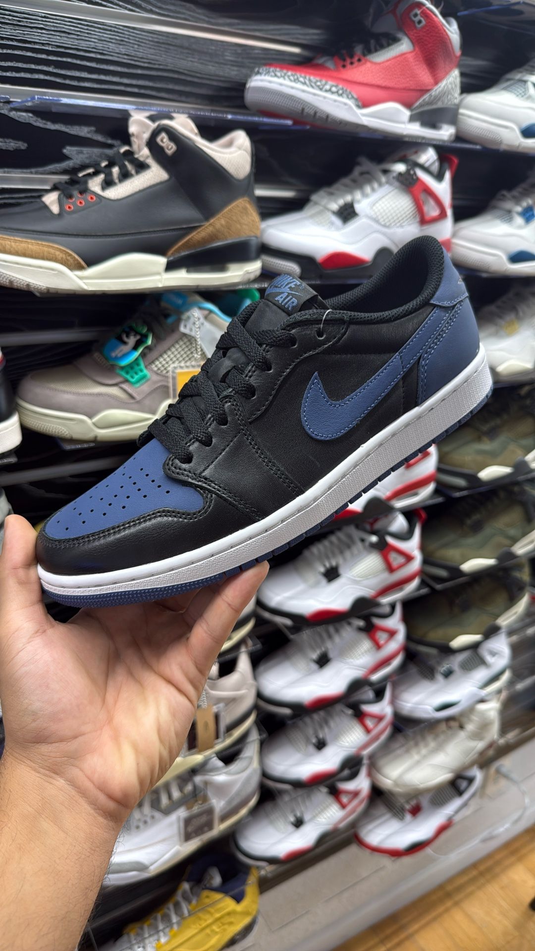 Brand New Navy Jordan 1 Low Size 10 $160!