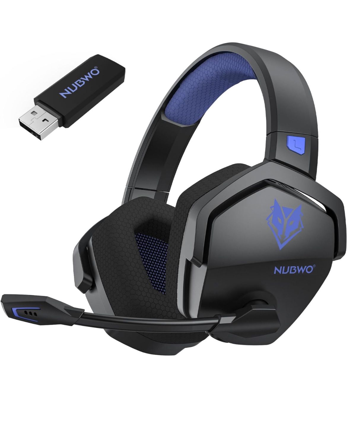 NUBWO G06 Dual Wireless Gaming Headset with Microphone for PS5, PS4, PC, Mobile,