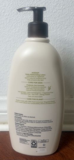 Aveeno Daily Moisturizing Lotion Fragrance Free Prebiotic Oat 24 fl oz