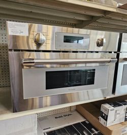 Thermador 30 inch wide stainless steel microwave built in