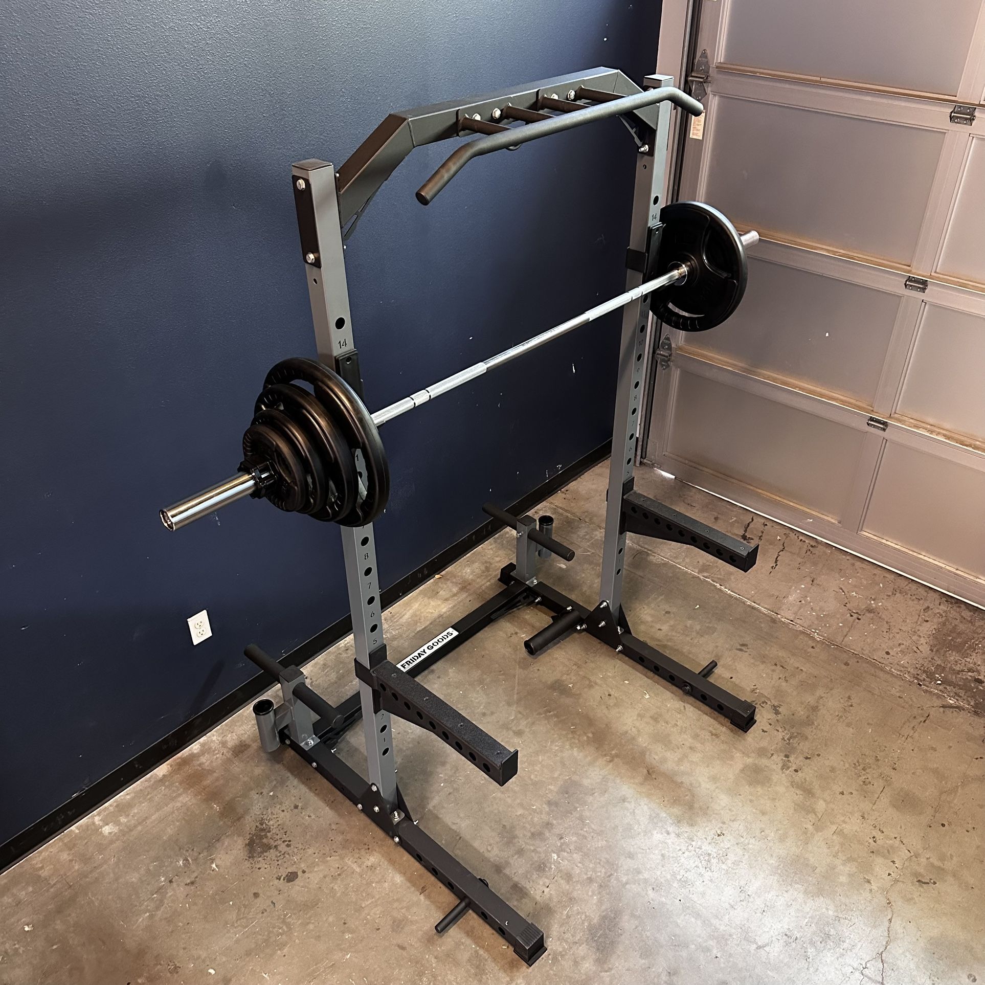 Brand New Squat Rack Power Cage 170 Lb Olympic Weight Plate - Main Image