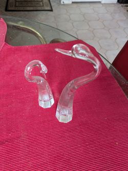 Shannon Crystal Swan Figurines Set of 2