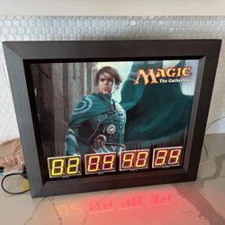 Magic the Gathering - Jace, Tournament Countdown Digital Wall Clock 