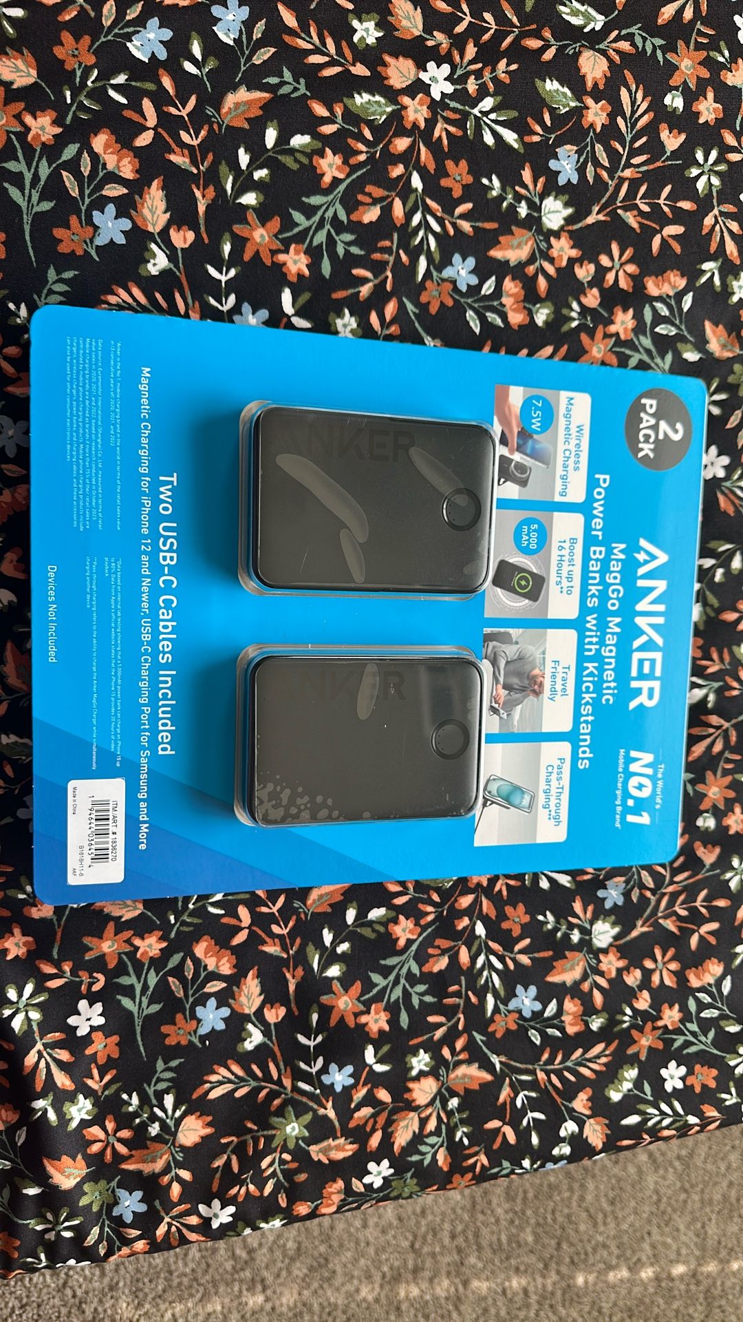 Magnetic Power Bank With Kickstand 2 Pack