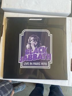 Black Sabbath - Live in Paris 1970 Metal Vinyl Record Double LP