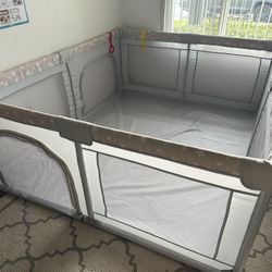 ANGELBLISS Baby Playpen, Large Baby Playard, Play Pens for Babies and Toddlers with Gate, Indoor & Outdoor Play Area for Infants, Kids Safety Play Yar