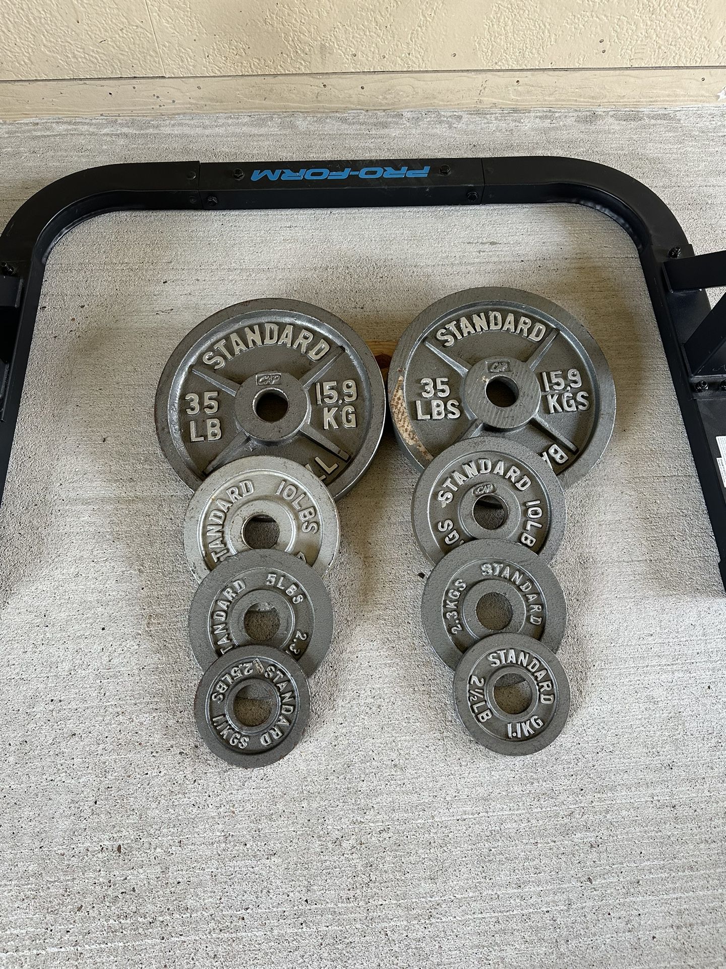 Cap Olympic Barbell Weight Plates $120    