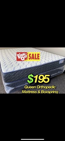 Queen Size Supreme Orthopedic MatresAndboxspring 
