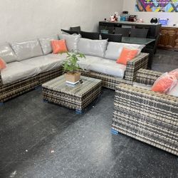 High Quality Patio Furniture Large Sectional Deep Seating July 4th Sale