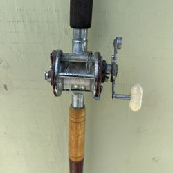 Vintage Penn Reel With Rod 