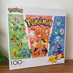 3, 100 Piece Pokémon Jigsaw Puzzles