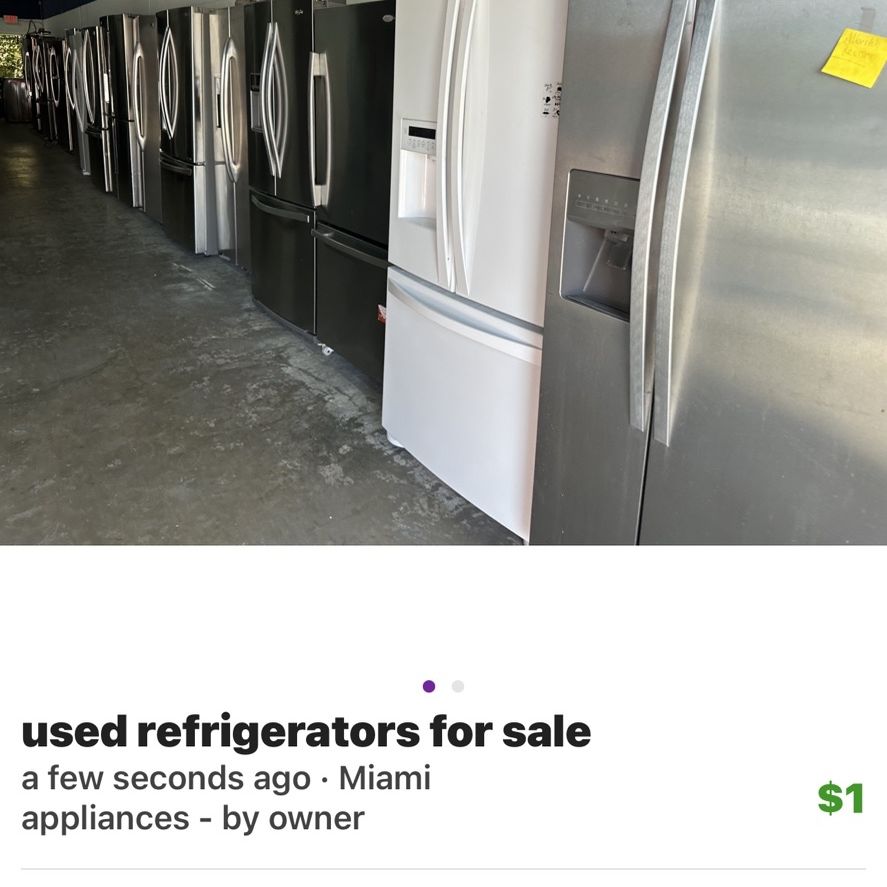 Used Refrigerator For Sale for Sale in Miami FL OfferUp