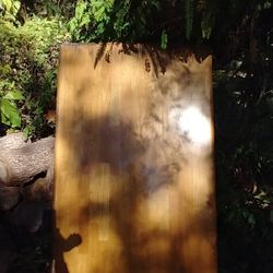 Very Solid Wooden Table Top 60"x36" have water damage on one side 