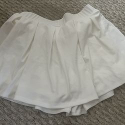 Women’s Shein Pleated White Skort Size Medium