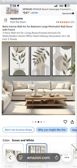 Boho Canvas Wall Art for Bedroom Large Minimalist Wall Decor with Frame