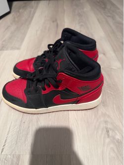 Red and Black Air Jordans Size Youth 4.5