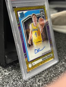 Dalton Knecht 2024 Donruss Optic #5/7 Rookie Auto Box Set Gold FOTL PSA 10 POP 1