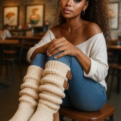 Cozy UGG Solene Boots – Size 9 – Like New