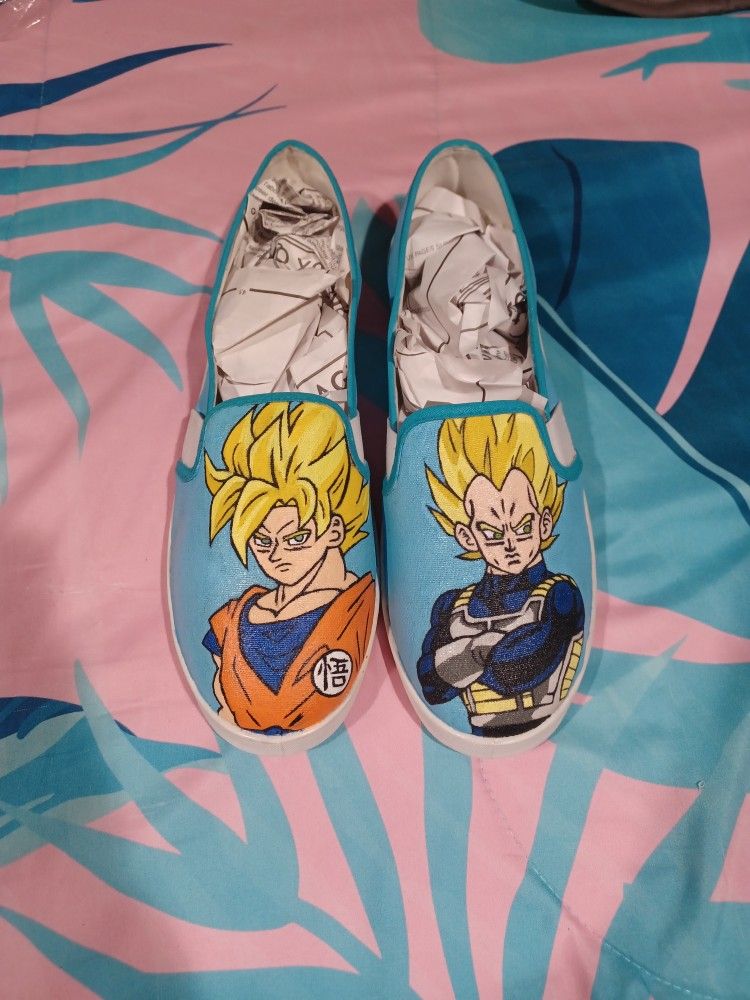 Womens Size 10 Custom DBZ Goku & Vegeta