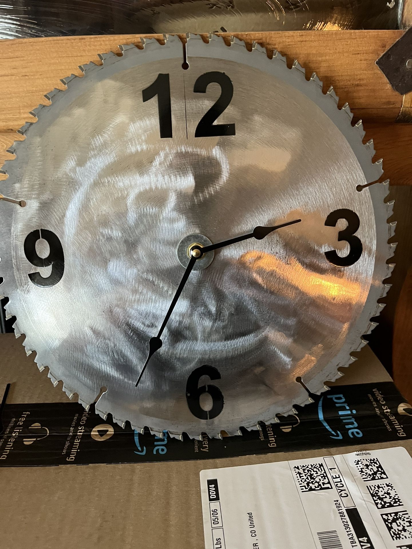 12” Saw Blade Shop Clock