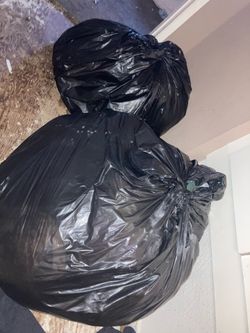 Bags with clothes