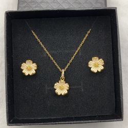 S925 Sterling Silver Dainty Pendant Necklace Set
