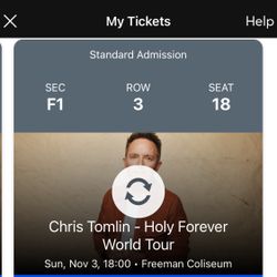 Chris Tomlin Floor Seats 