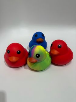 Sunny days Large Squishy Duck - Tie dye, Red, Blue