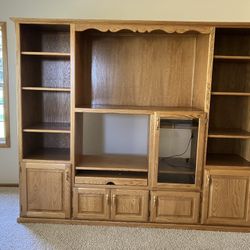 Solid Wood Entertainment Center