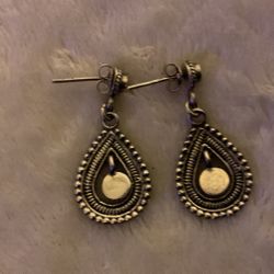 6 Pairs Of Vintage Sterling Silver Earrings…different Styles..