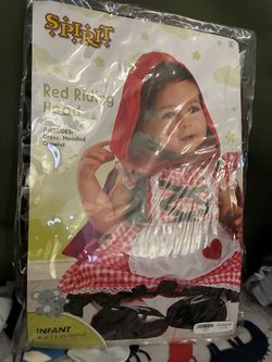 Baby red riding hood costume