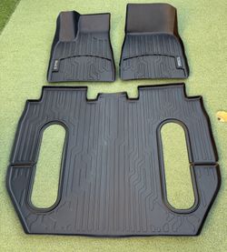2015-2020 Tesla Model X All-Weather Floor Mats, First Row and Middle Row For 6-Seats