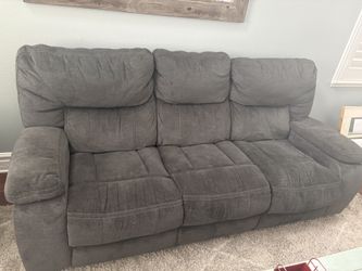 Recliner Grey Couch