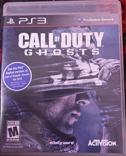 Call of duty Ghost ps3