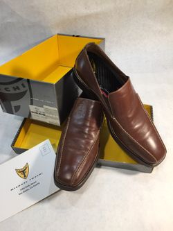 MICHAEL TOSCHI - Exclusive ITALIAN LEATHER SHOES size : 10 1/2 - 44 1/2
