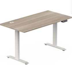 Electric Adjustible Desk And Ladder Bookshelf Set