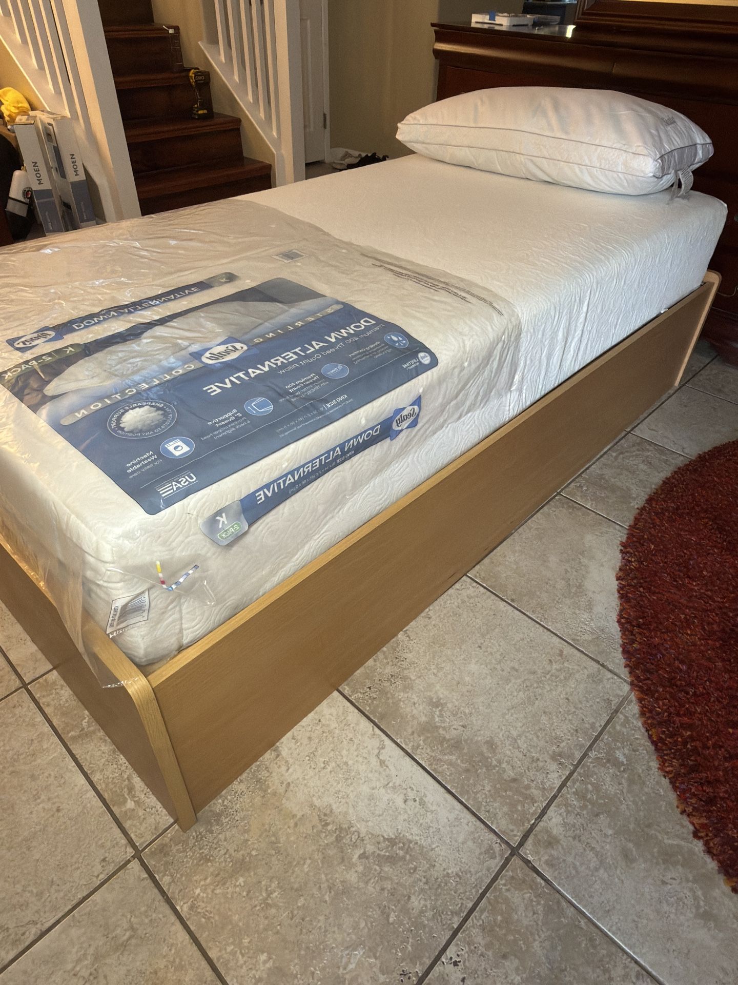 Twin Bed and New Mattress