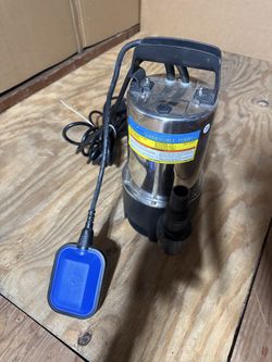 NEW Pacific Hydrostar 3/4 HP Stainless Dirty Water Sump Pump w/ Float