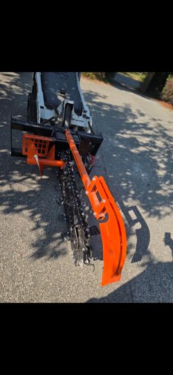 Skid steer trancher