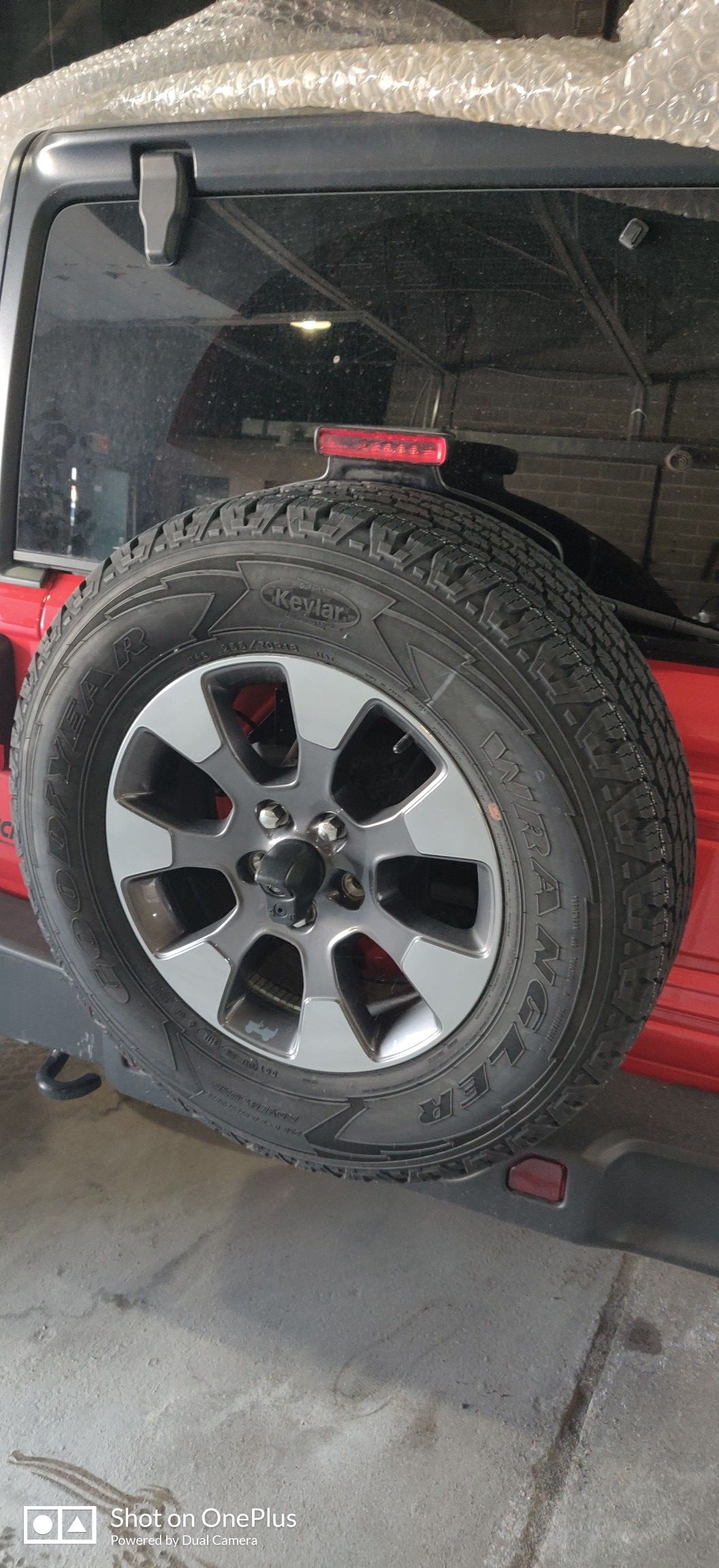 2019 Jeep Wrangler Sahara wheels and tires set of 4