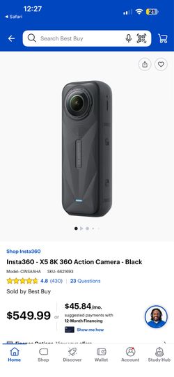 360 x 5 camera and accessories