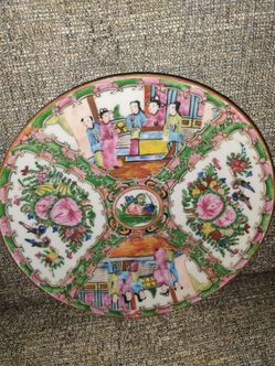 Chinese Rose Medallion Porcelain Plate
