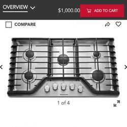 36" Cooktop Kitchen Aid