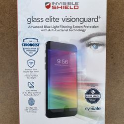 NEW ZAGG Invisible Shield Glass Elite VisionGuard+ for iPhone 8 Plus, 7 Plus, 6s Plus or 6 Plus