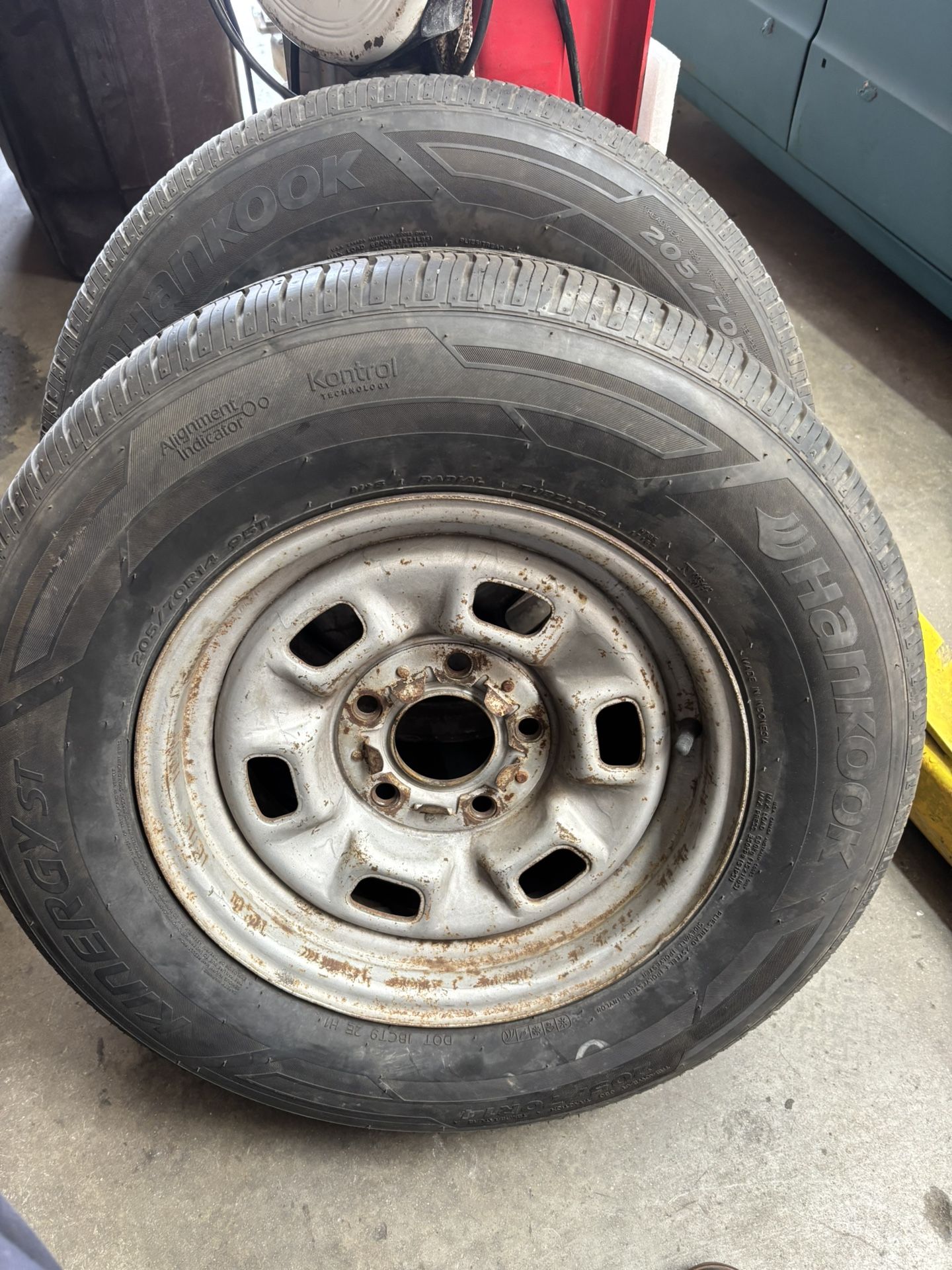 14 Inch Chevy Wheels Hankook Tires 205/70R14