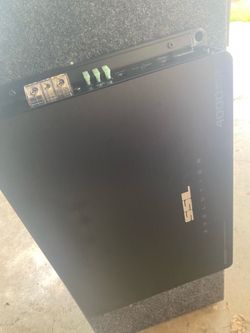 2 12 in pioneer comp series sub woofers. Box and amp