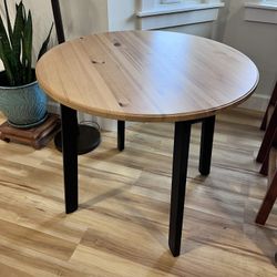 Round Wood Table
