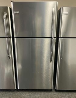 Frigidaire Stainless Steel Top Mount Refrigerator - Spacious